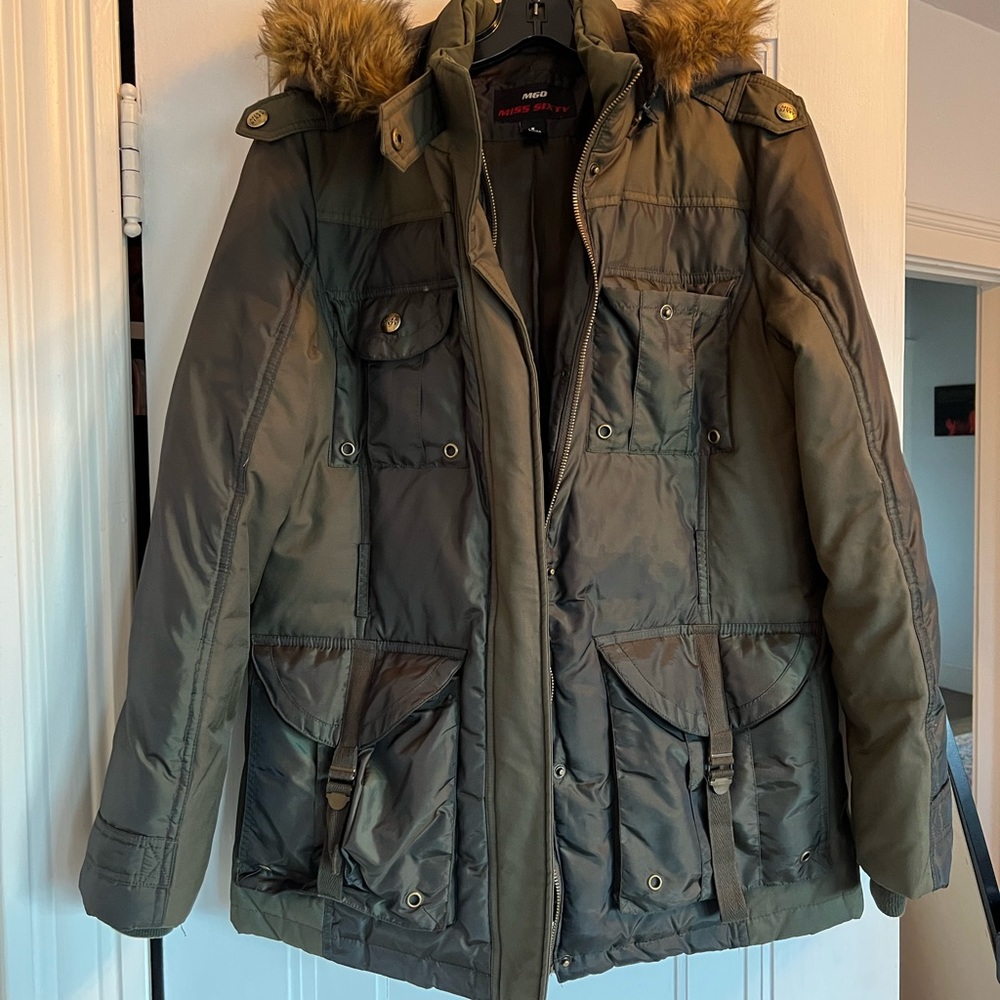 Miss Sixty M60 Green Winter Parka Jacket